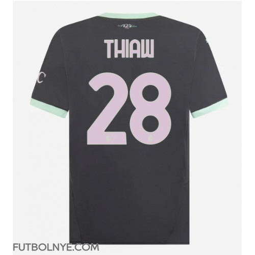 Camiseta AC Milan Malick Thiaw #28 Tercera Equipación 2024-25 manga corta